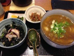 紅葉庵カレーうどん＋日替ミニ丼